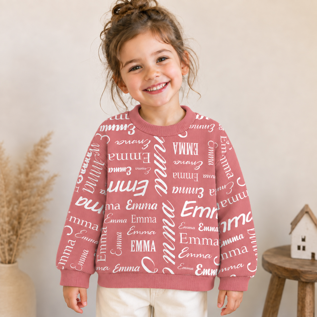 Personalized Lovely Kids Colorful Knit Sweater | CWSweater01