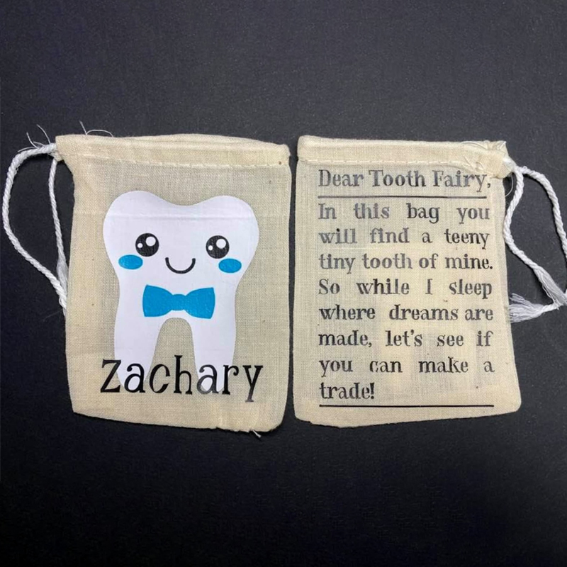 Personalized Kid Tooth Fairy Bag | CWToy22
