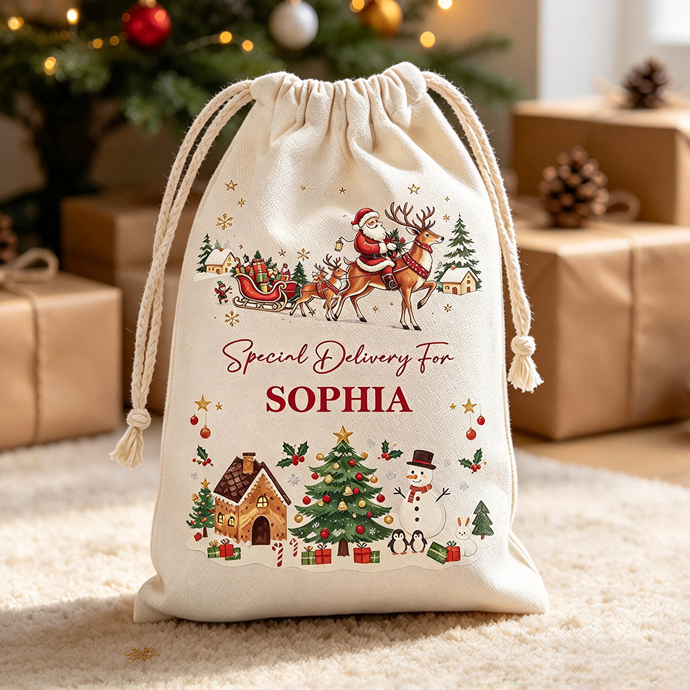 Personalized Christmas Special Delivery Santa Sack | MCGift442