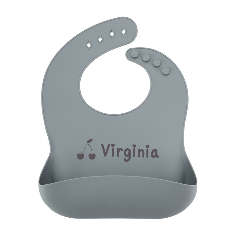 Personalized Name Silicone Ecofriendly Reusable Baby Bib | CWBaby66