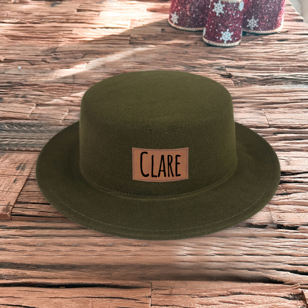 Personalized Leather Patch Jazz Hat for Comfort & Unique | CWBeach104