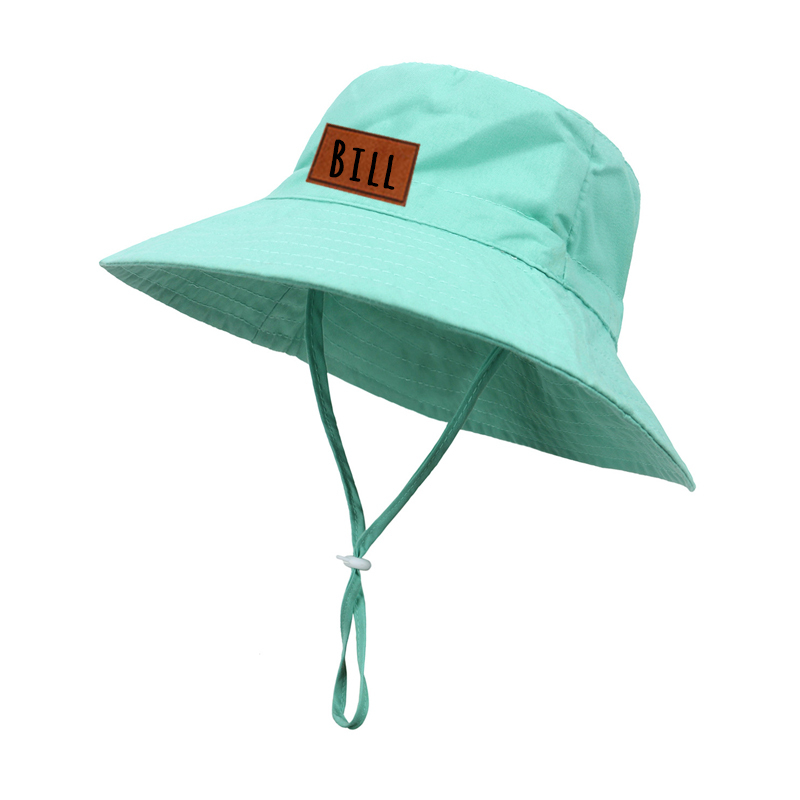 Personalized Leather Patch Bucket Hat for Comfort & Unique | KKBeach43