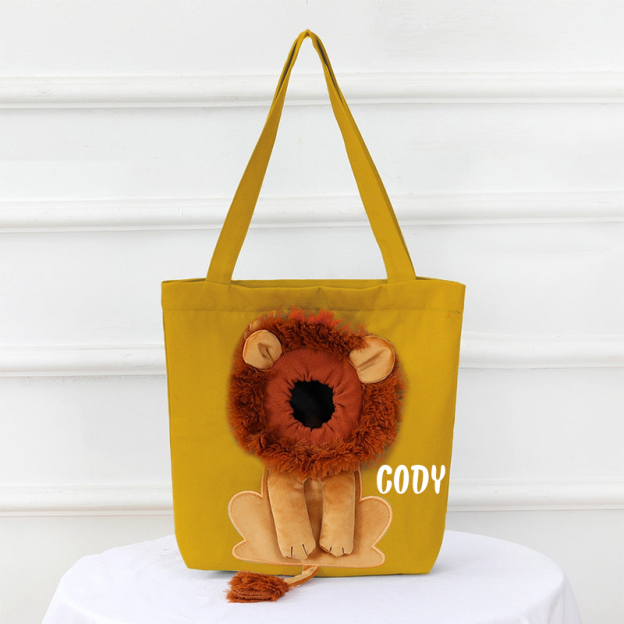 Personalized Lion Design Portable Breathable Cute Pet Carriers | BKPet60