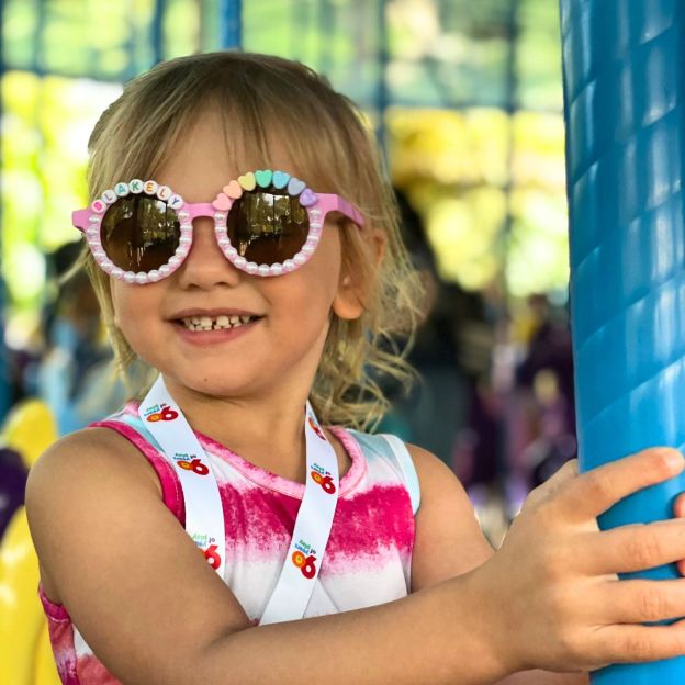 Personalized Name with Pearl & Heart Sunglasses For Kids | CWBeach109