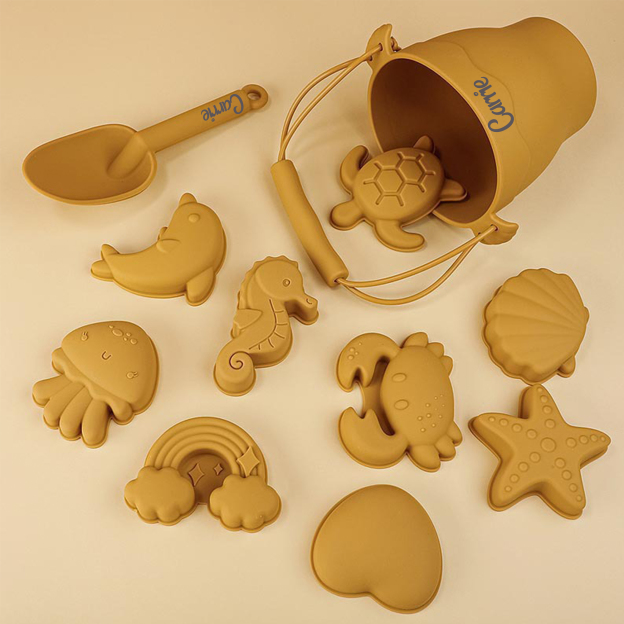 Personalized Kids Silicone Beach Bucket Set | CWToy52