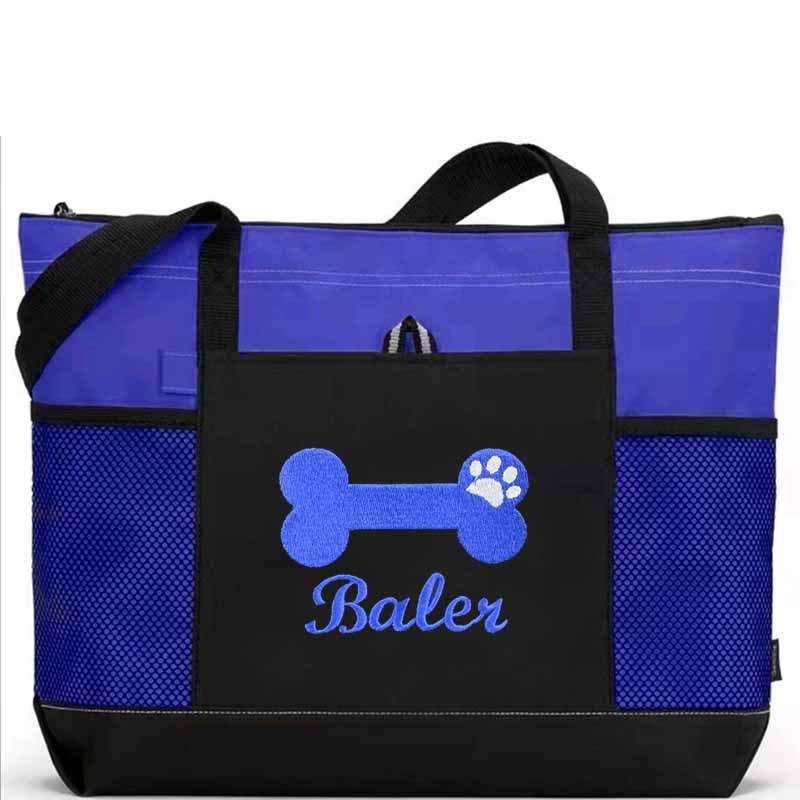 Personalized Dog Bone Color Tote Bag  | BKPet65