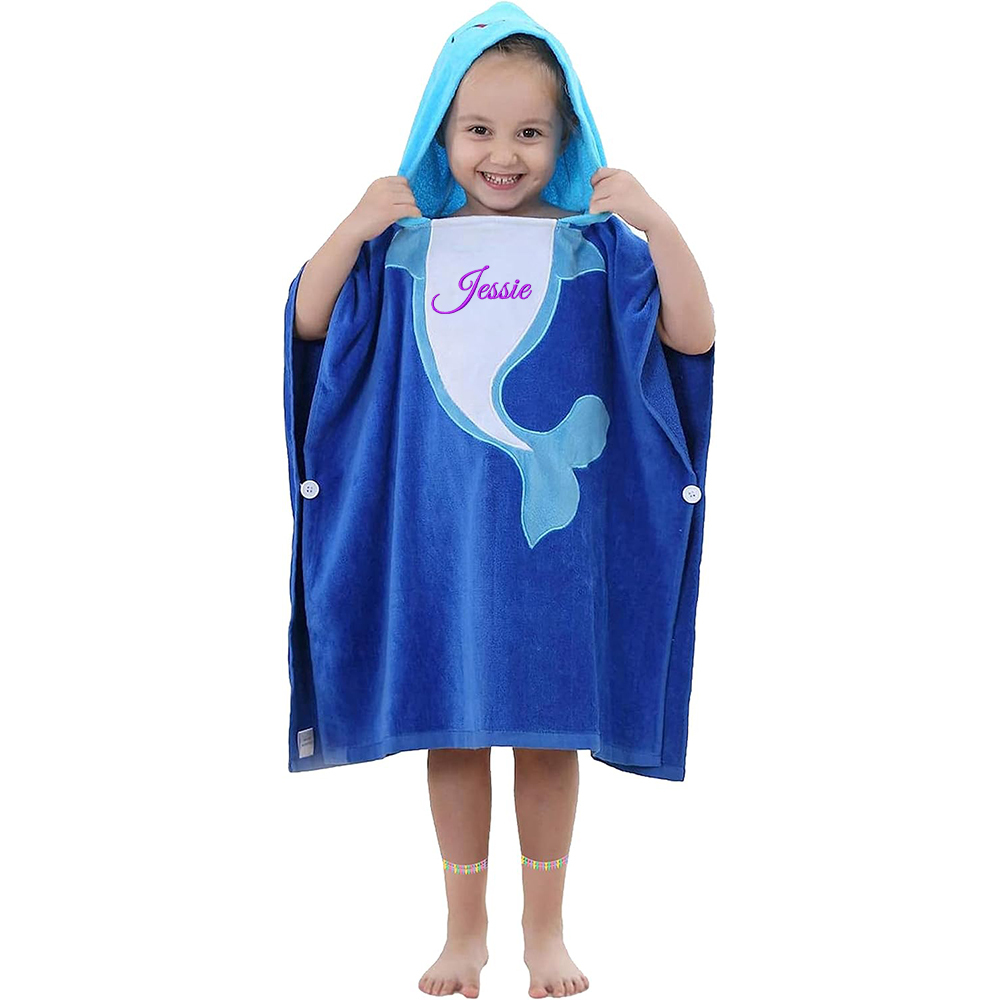Personalized Embroidery Original Hooded Beach Towel | Cwbeach125