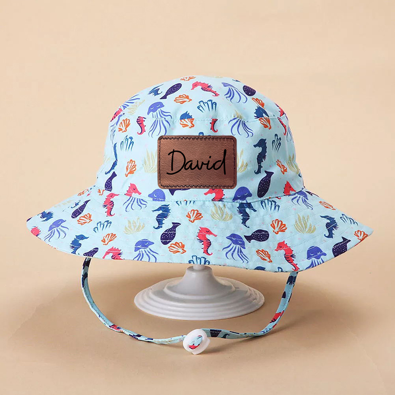 Personalized Leather Patch Bucket Hat for Comfort & Unique | CWBeach127