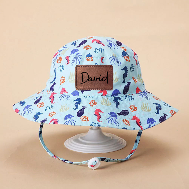Personalized Leather Patch Bucket Hat for Comfort & Unique | CWBeach12
