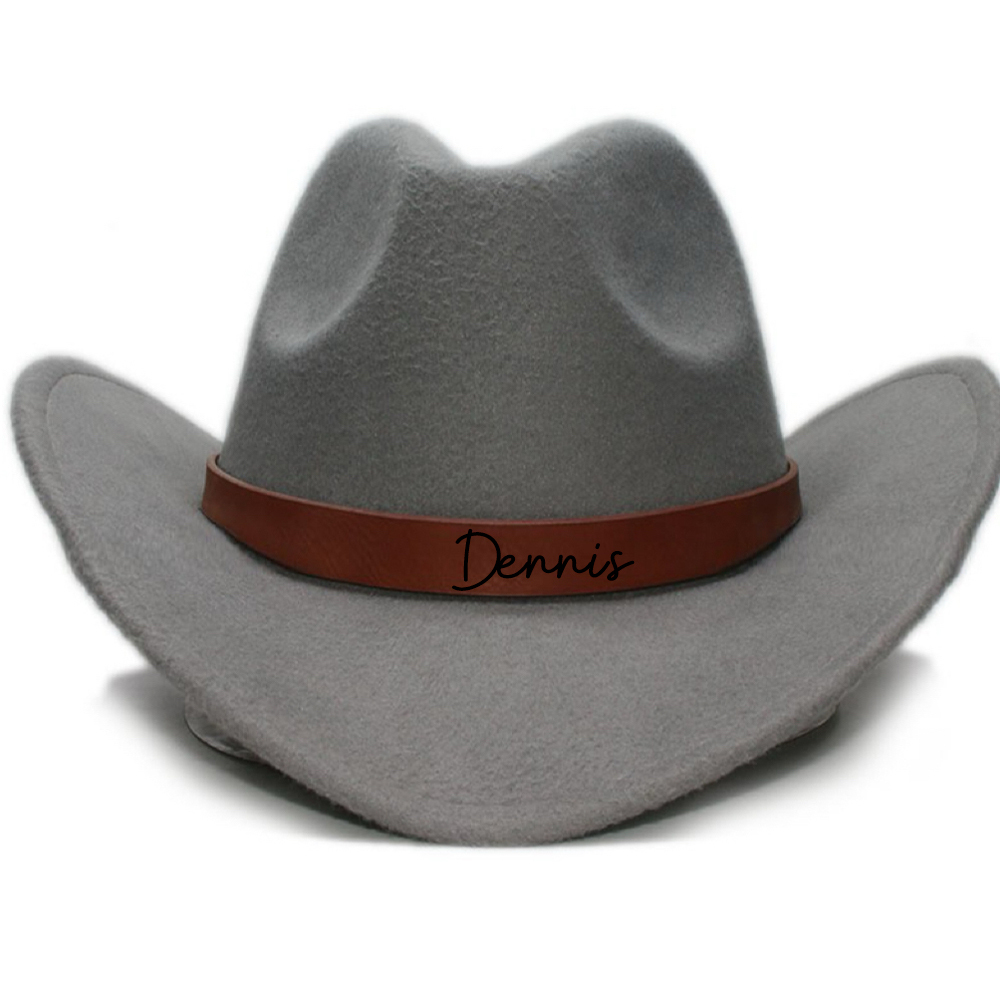 Personalized Leather Band Cowboy Hat for Comfort & Unique | CWBeach130