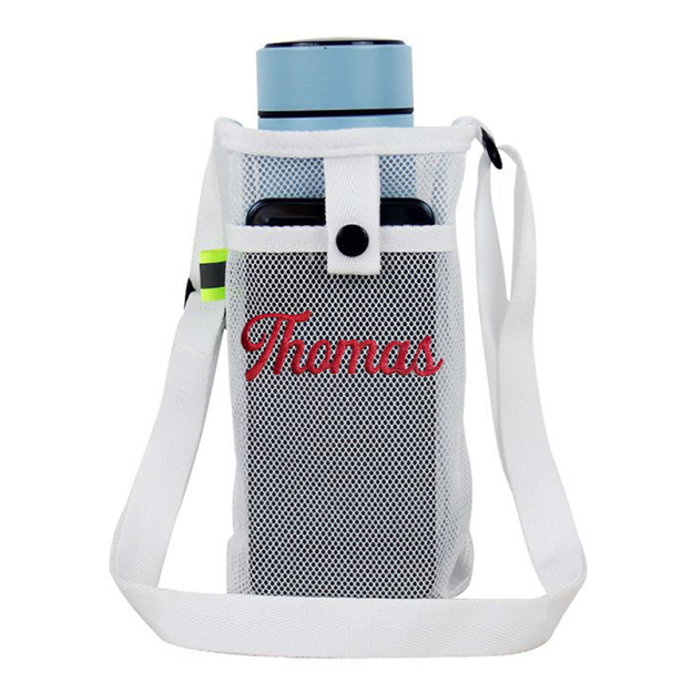 Personalized Embroidery Mesh Water Bottle Pouch Bag | CWBeach141