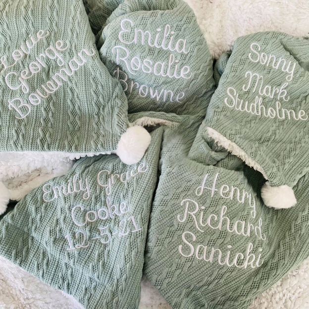 Personalized Embroidered Soft Fleece Baby Blanket | CWBaby80