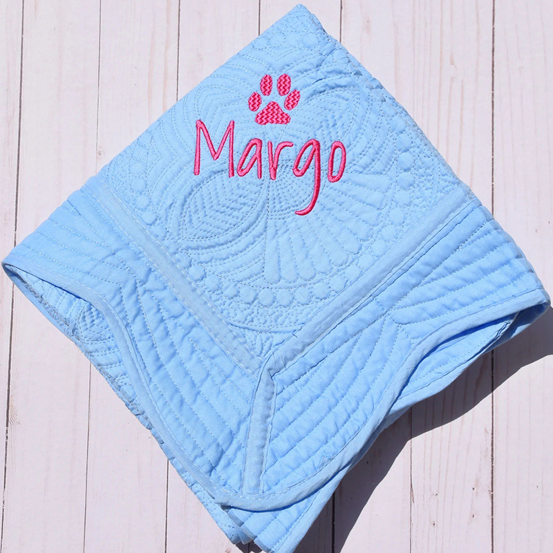 Personalized Embroidered Pet Blanket for Comfort & Unique | BKPet72