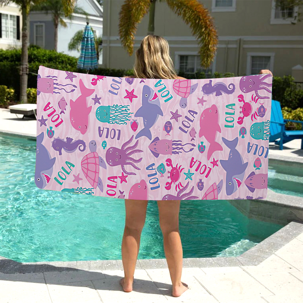 Personalized Lovely Kid Towel for Summer & Beach | CWTowel125