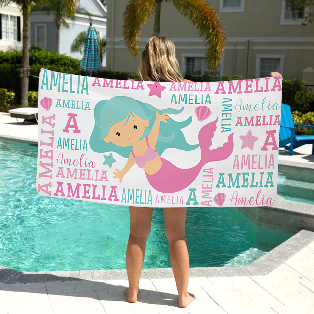 Personalized Lovely Kid Towel for Summer & Beach | CWTowel127