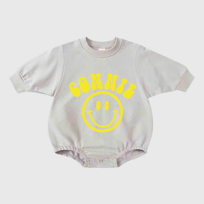 Personalized Kids Cozy Soft Sweatshirt Romper | inRomper04