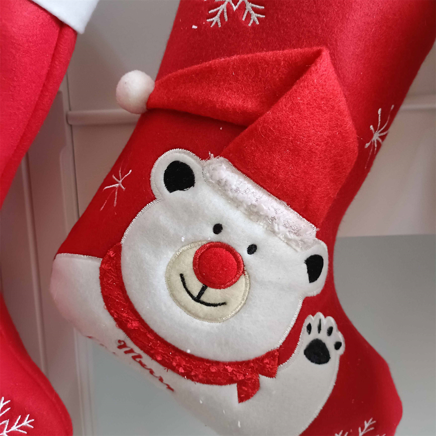 Personalized Embroidered Cute Pattern Christmas Stocking | MCGift39