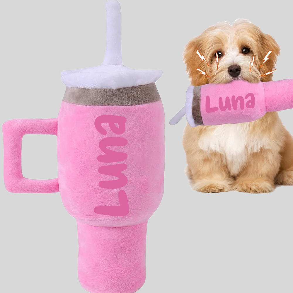 Personalized Tumbler Pet Squeaky Toy | BKPet86