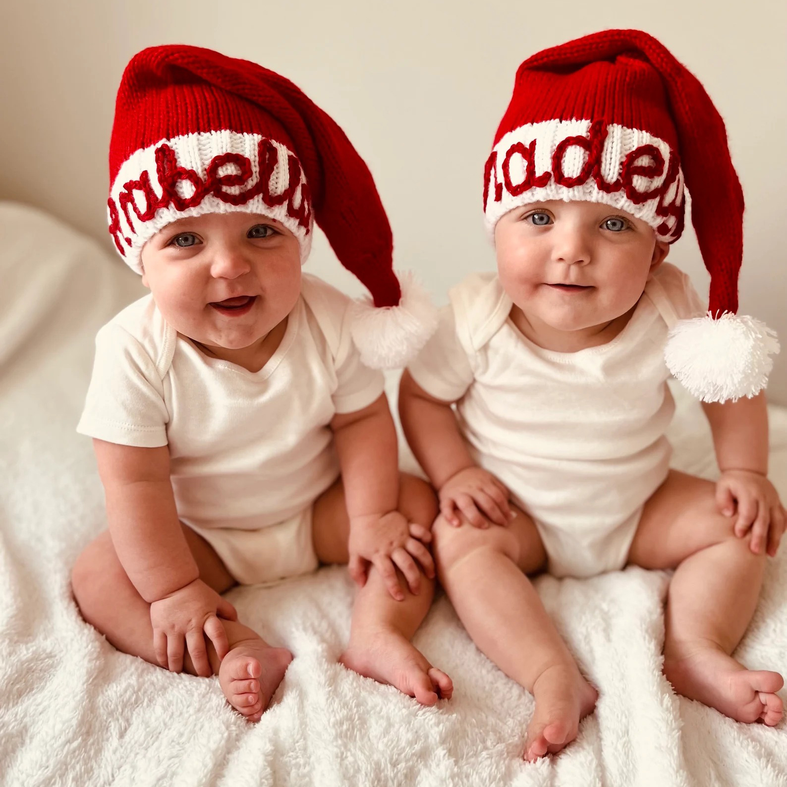 Personalized Hand Embroidered Christmas Santa Hat | MCGift53 