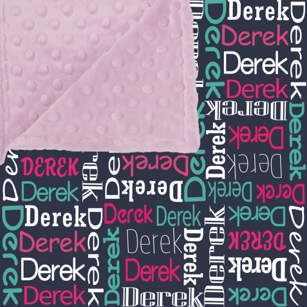 Personalized Double Layers Minkey Dimple Dot Warm Blanket | CWMinky01