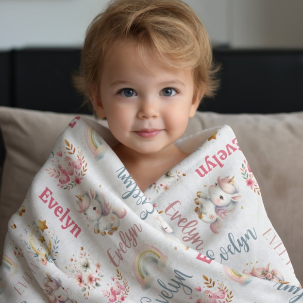 Personalized Lovely Kid Blanket for Comfort & Unique | BKKid137
