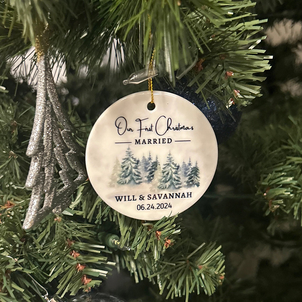 Personalized Christmas Anniversary Ornaments Decoration | MCGift3602