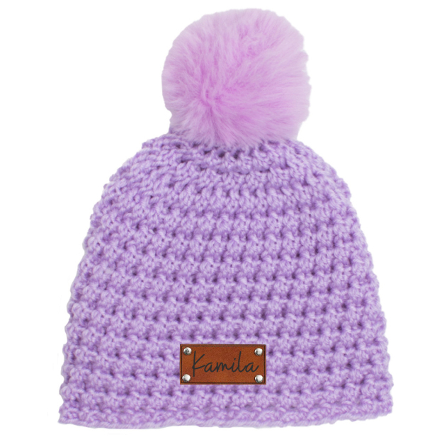 Personalized Embroidery Kid Colorful Pom Pom Hat | HSKid49