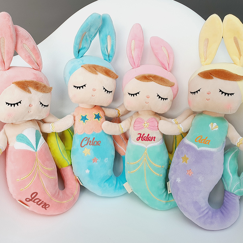 Personalized Kid's Embroidery Mermaid Dreammates Doll | DEGMine02