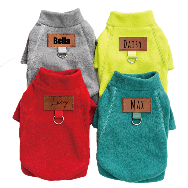 Personalized Leather Patch Pets Color Sweatshirts | BKPet91