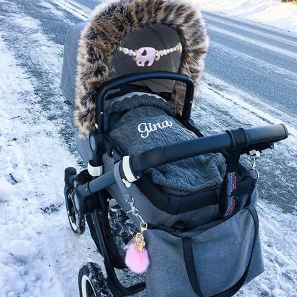 Personalized Embroidery Sherpa Sleeping Bag for Babies | CWBaby93