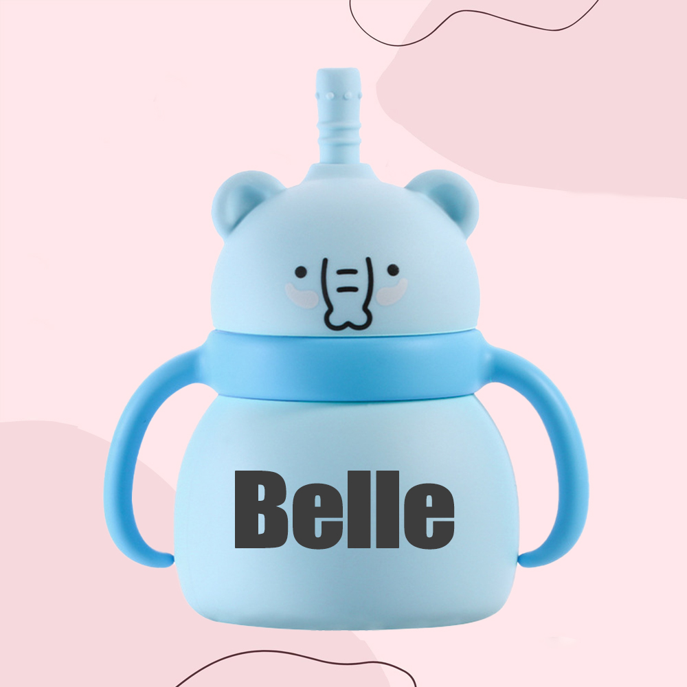 Personalised Baby Food Grade Sippy Silicone Cup  | CWBaby94