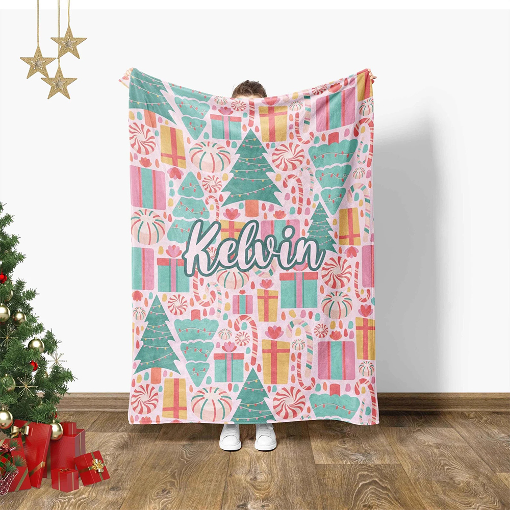 Personalized Merry Christmas Blanket for Comfort & Unique | BKMC15