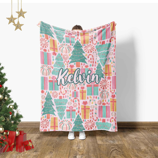 Personalized Merry Christmas Blanket for Comfort & Unique | BKMC15