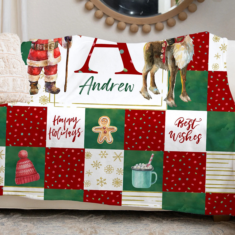 Personalized Merry Christmas Blanket for Comfort & Unique | BKMC21
