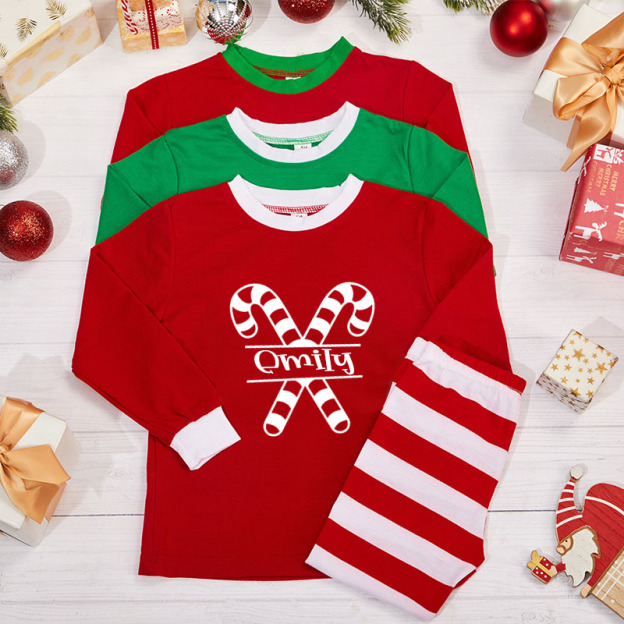 Personalized Kids Christmas Pajamas Set | inSet19