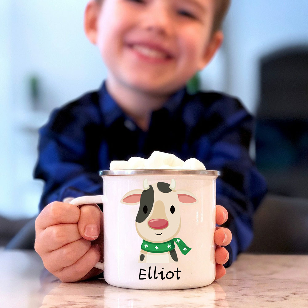 Personalised 12oz Winter Animals Mugs for Kids  | KidMug19