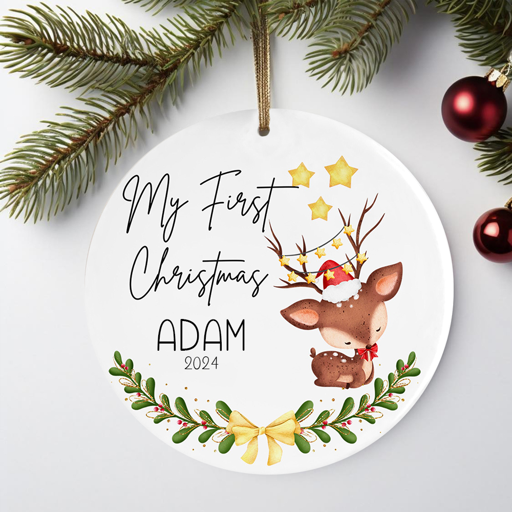 Personalized Cute Elk Christmas Ornaments Decoration | MCGift5721