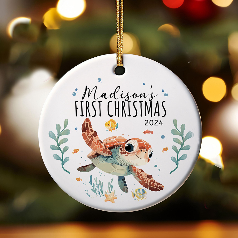Personalized Cute Marine Animal Christmas Ornaments Decoration | MCGift5723