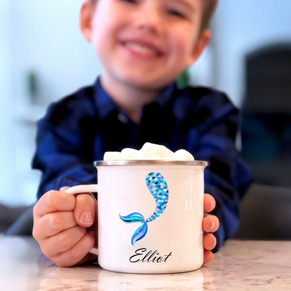 Personalised 12oz Mermaid Tail Mugs for Kids  | KidMug18