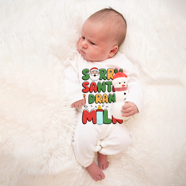 Personalized Baby Christmas Funny Ropmer and Hat Set | MCGift8701