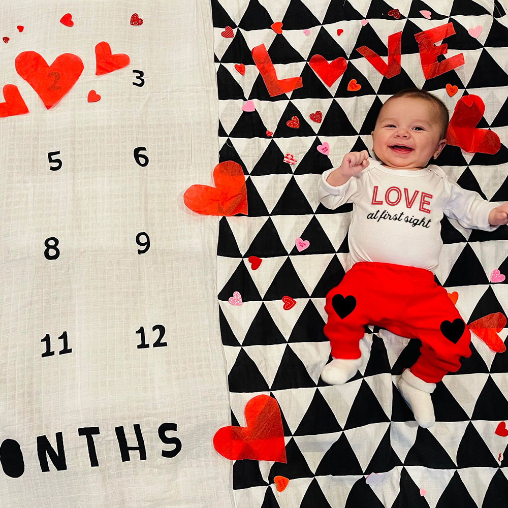 Personalized Baby 1st Valentines Day Outfit Set | CWBaby126