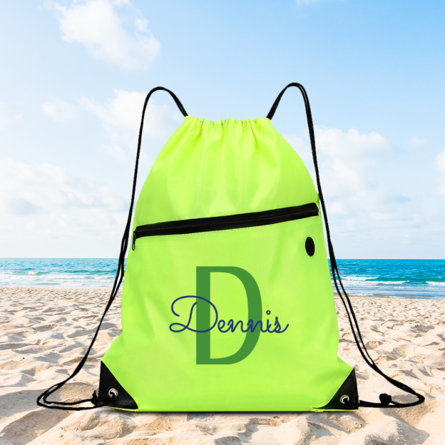 Personalized Colourful Drawstring Water Proof Beach Bag | CWBeach147