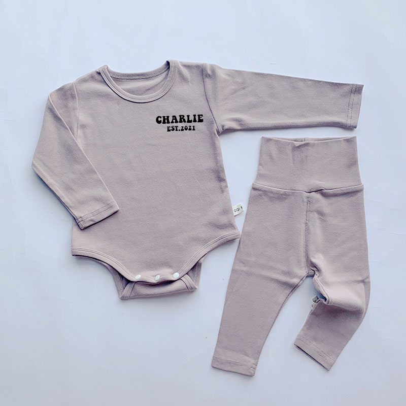 Personalized Kids Cozy Romper Jogger Set | inSet28