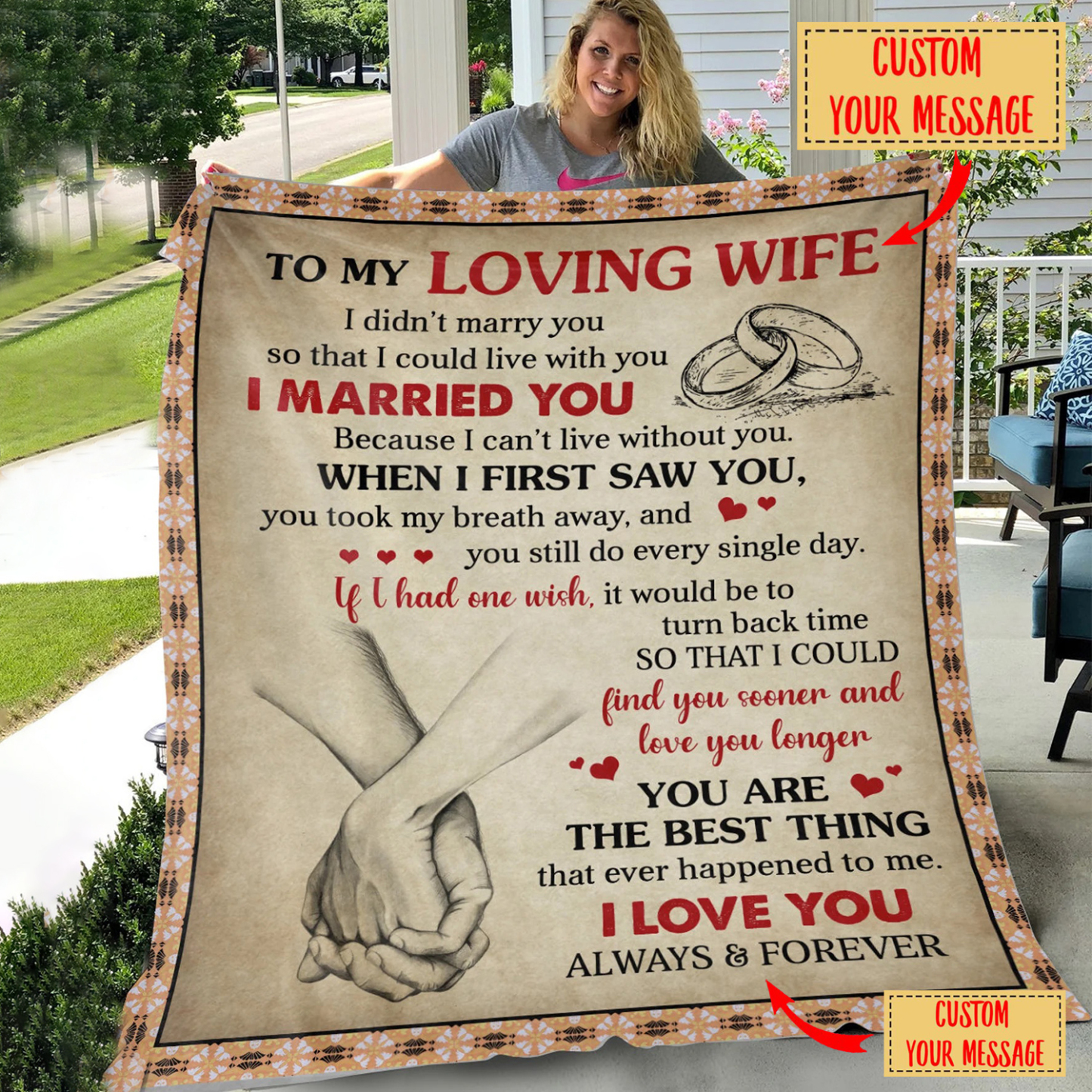 Personalized Anniversary Blanket for Comfort & Unique | BKAN015