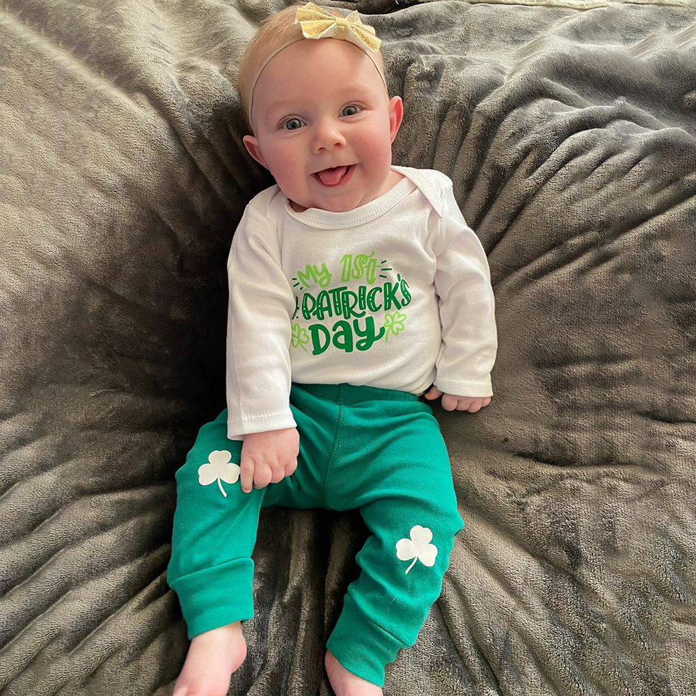 Personalized Baby 1st St. Patrick's Day Outfit Set | CWBaby163