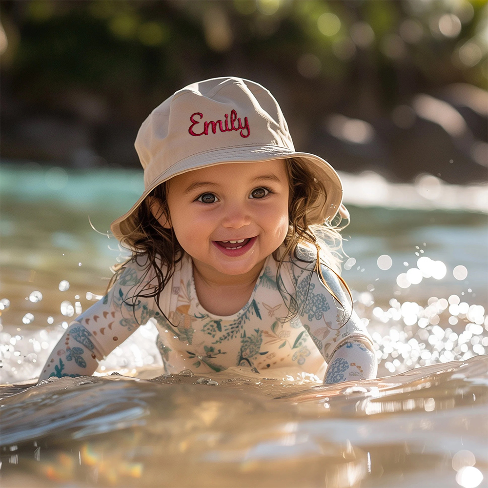 Personalized Embroidery Colourful Bucket Hat for Comfort & Unique | CWBeach156