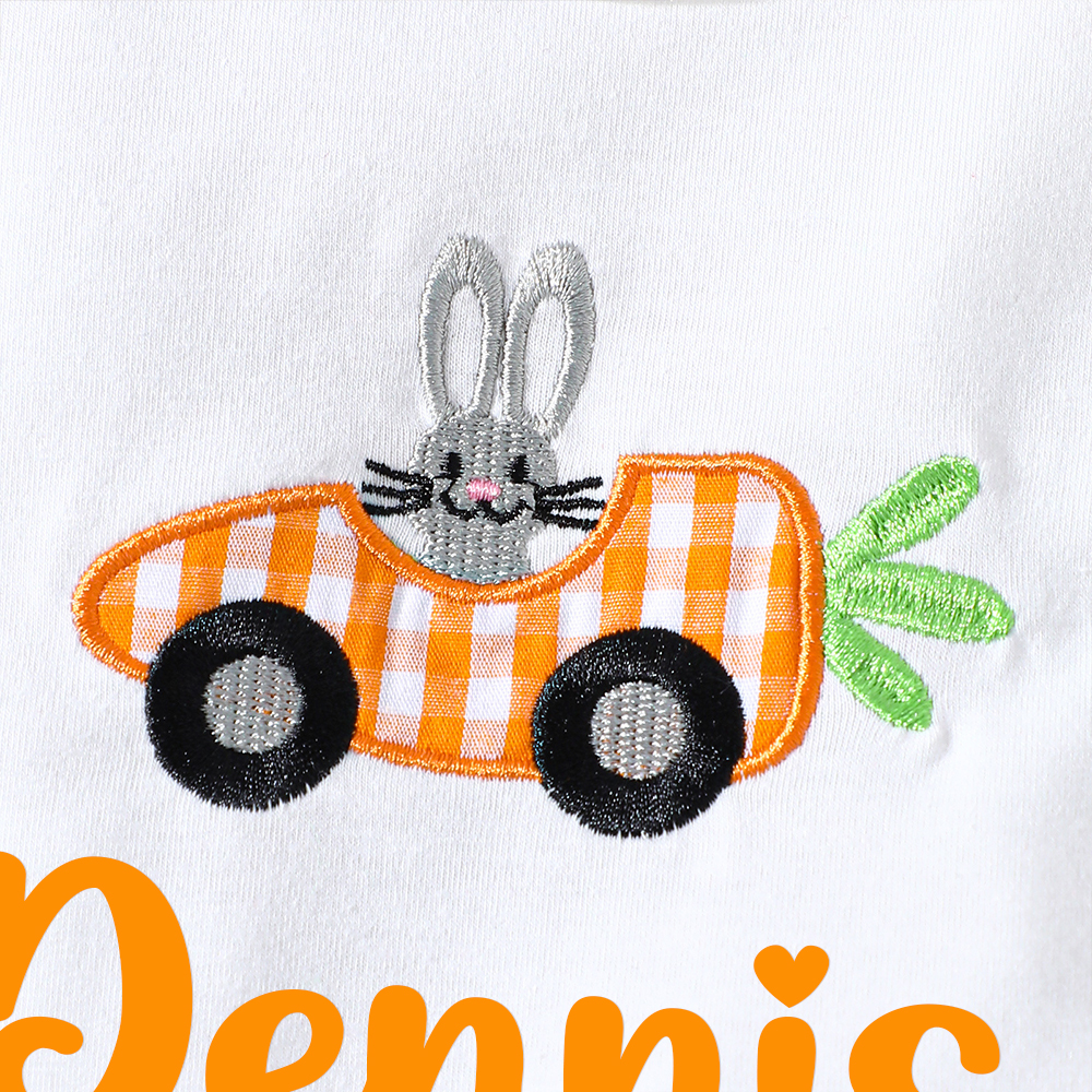 Personalised Baby Easter Bunny Embroidered Outfit Set | CWBaby188
