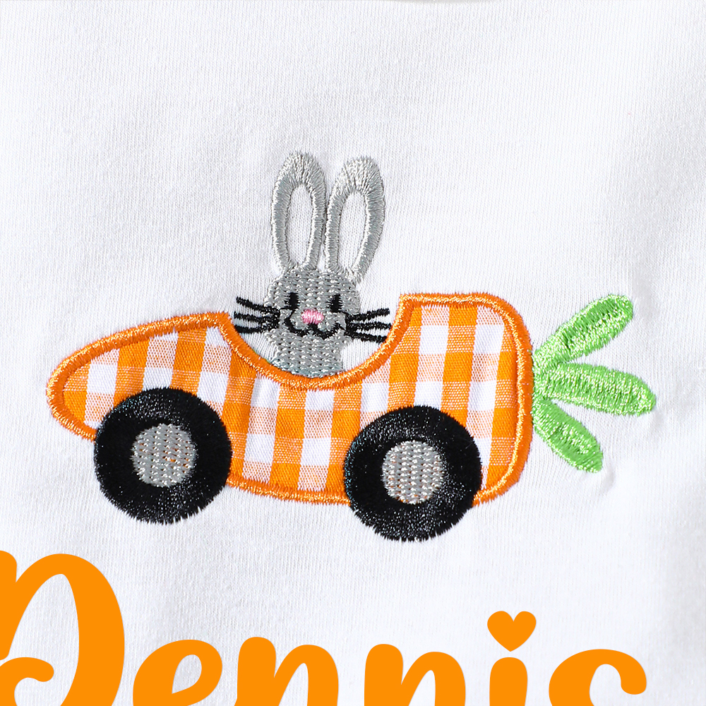 Personalised Baby Easter Bunny Embroidered Outfit Set | CWBaby188
