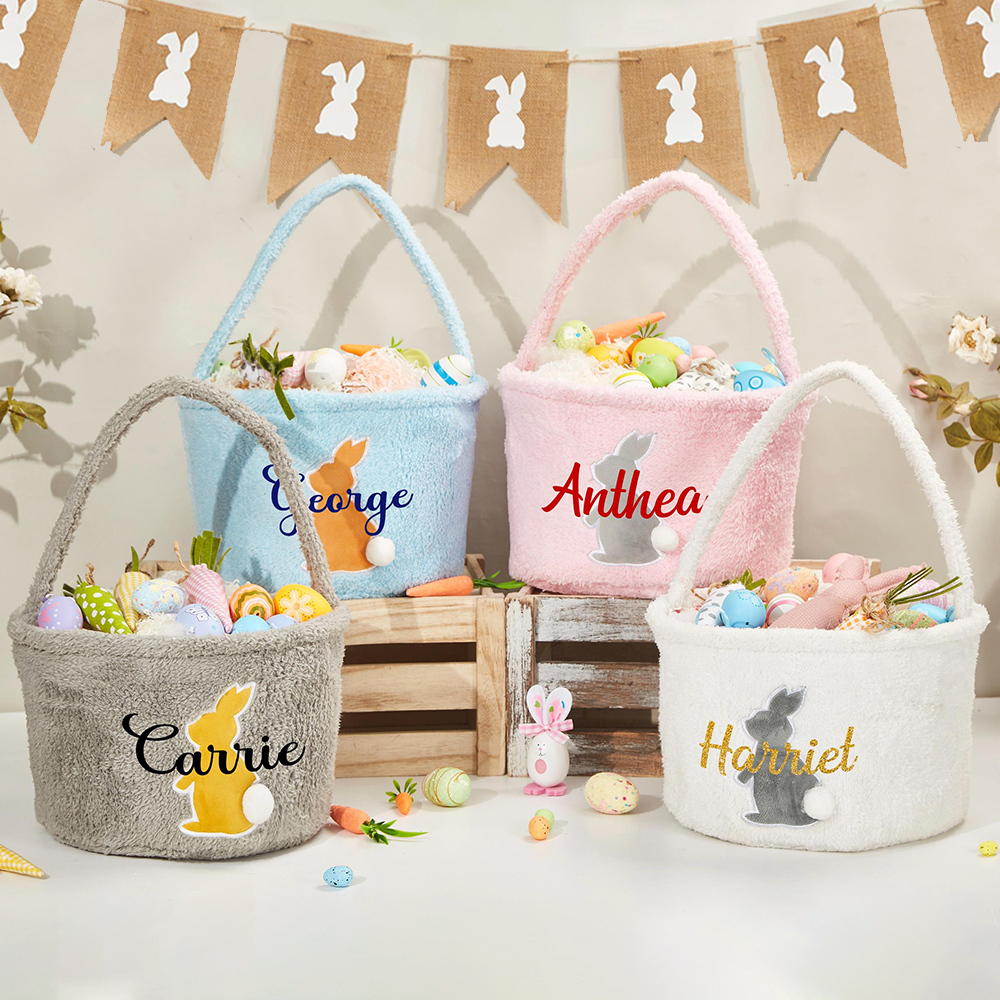Personalized Name Easter Bunny Basket | CWEaster36