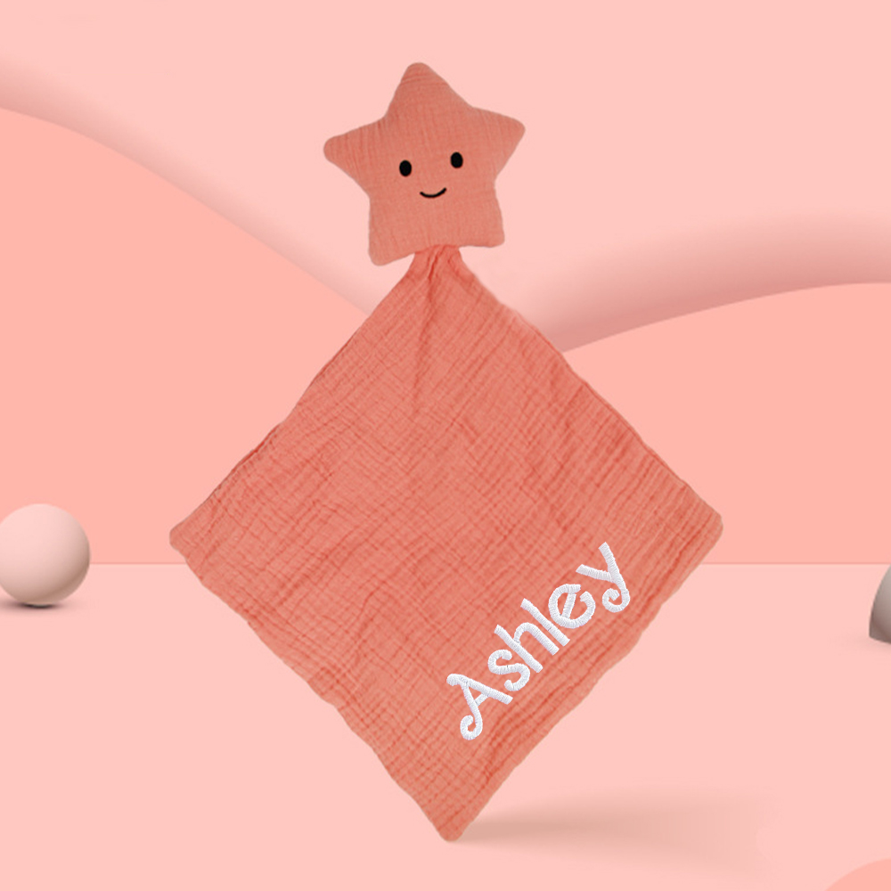 Personalized Baby Embroidery Comforter Sleep Toy | CWToy117
